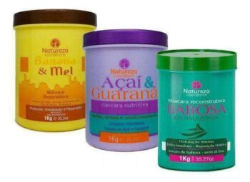 Natureza Cosméticos Hair Schedule Açaí, Honey and Banana, Aloe Vera 3kg Hydration