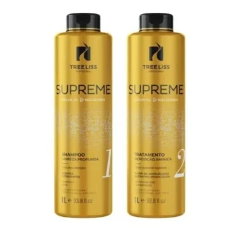 Kit Supreme Progressiva Shampoo + Tratamento 1l Tree Liss
